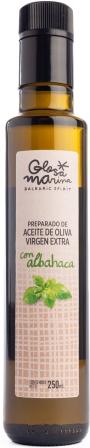 Preparado alimenticio de aceite de oliva virgen extra con albahaca